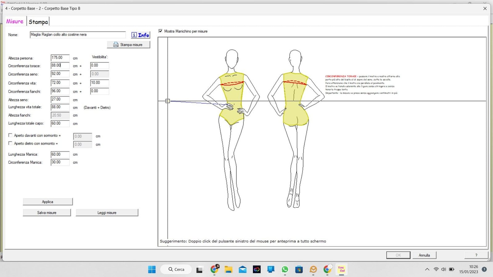 Righello 4 In 1 Per Sartoria - Per Scollature, Giromanica E Fianchi, Misure Imperiali E Metriche, Plexiglas